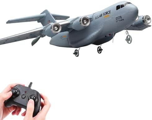 Rc Plane2 Channels Remote Control Airplane RtfRc Airplane C-17Remote Control Plane For Kids Adults Beginner