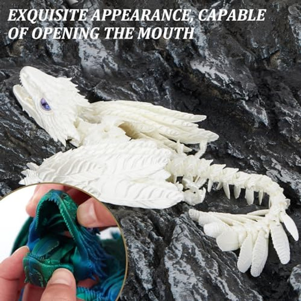 3D Printed 13.5 Inch Feathered Wyvern Dragon Flying Articulated Dragon Animals PackDesktop OrnamentDesktop Pet Toys3D Printed Fidget Toys Stuff(Laser Gold) 3D Printed 13.5 Inch Feathered Wyvern Dragon Flying Articulated Dragon Animals PackDesktop OrnamentDesktop Pet Toys3D Printed Fidget Toys Stuff(Laser Gold)