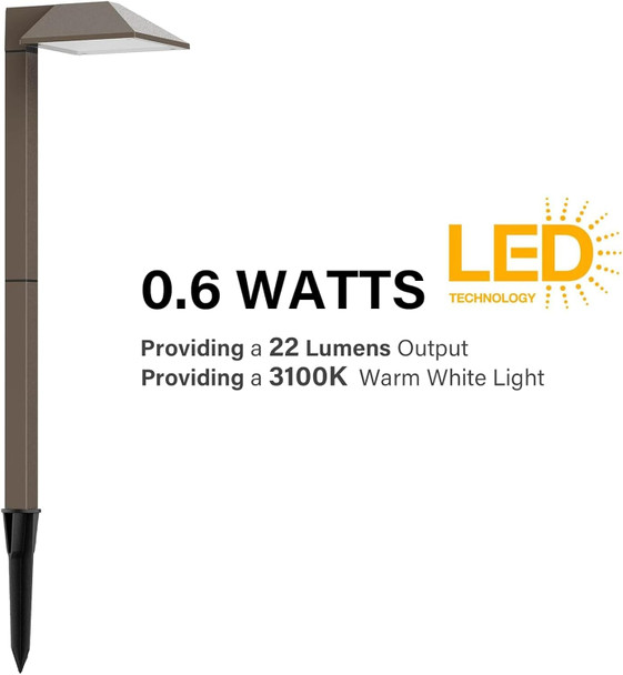 Equinox Outdoor Low Voltage Landscape Lighting 0.6W Led 3100K Warm White Metal 12V Pathway Lights Charcoal Brown 8Pk Kits With Connector And Stake (8Pack) Equinox Outdoor Low Voltage Landscape Lighting 0.6W Led 3100K Warm White Metal 12V Pathway Lights Charcoal Brown 8Pk Kits With Connector And Stake (8Pack)