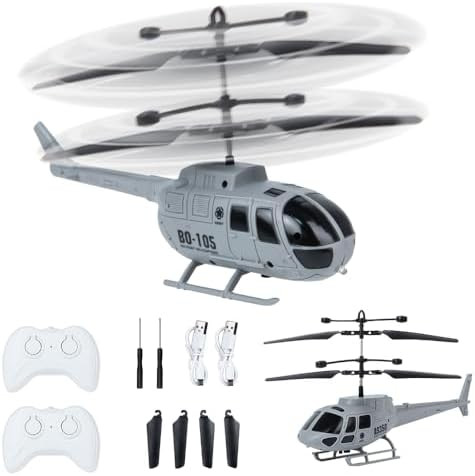 Remote Control Helicopter For Kids Boys Girls2 Pack Military Toys Attack HelicopterArmy Style 2 Model Rc Helicopters For Kids 6-8 Boys Military Lovers To Collect And