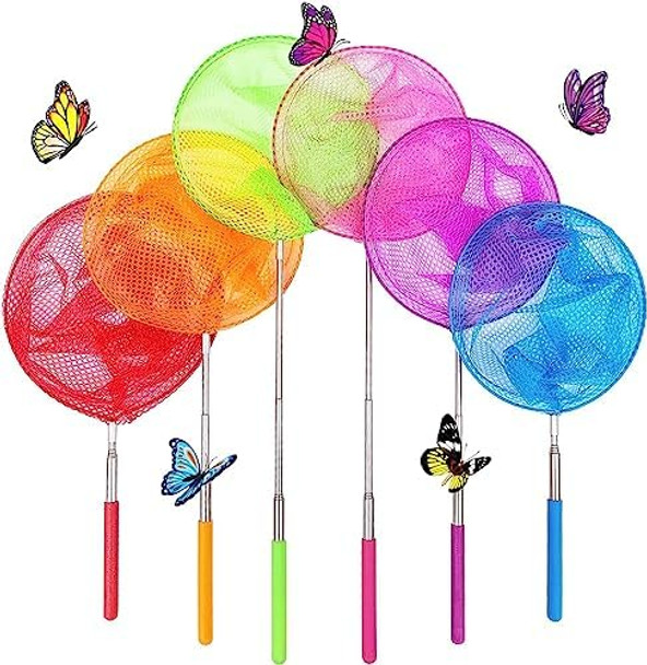 6 Pack Telescopic Insect Catching NetsButterfly NetsFishing NetsNature Exploration Toys For Kids Outdoor Playing 6 Pack Telescopic Insect Catching NetsButterfly NetsFishing NetsNature Exploration Toys For Kids Outdoor Playing
