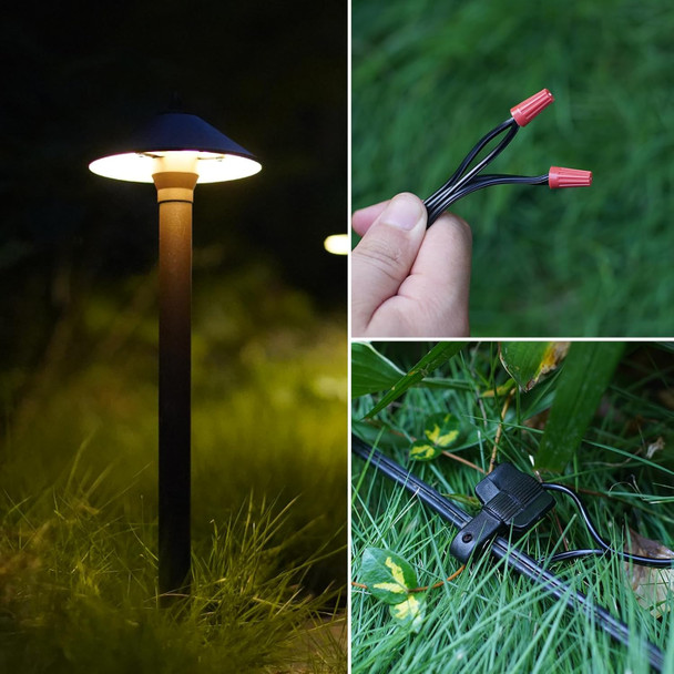 Low Voltage Cable Connector (4 Pcs) Fast Lock Twist 12-18 Gauge Wire Connectors For Outdoor Landscape Lighting Spotlights Floodlight Pathway Lights Low Voltage Cable Connector (4 Pcs) Fast Lock Twist 12-18 Gauge Wire Connectors For Outdoor Landscape Lighting Spotlights Floodlight Pathway Lights