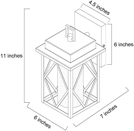 Uolfin Outdoor Light Fixture Wall Mount Porch Lights Exterior Wall Lantern With Frosted Glass ShadeFront Door Foyer Courtyard And GarageBlack