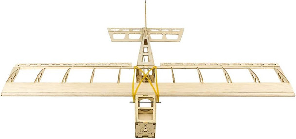 Balsa Wood Airplane R03 Stick-06 Model Aircraft 580Mm Wingspan Laser Cut Unassembled Flying Model Aircraft To Build Diy Rc Airplane Kit For Adults Beginners (Kit+Motor+Esc+Servos+Covering)