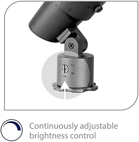 Wac Landscape Lighting Led 120V Line Voltage Medium Size Accent Light With Adjustable Beam Angle And Integral Brightness Control 3000K Warm White Built-In Led In Black