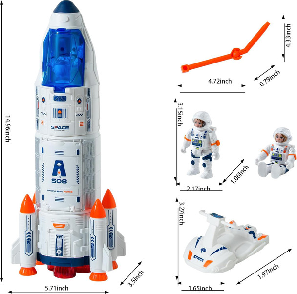 Concentration Focus Space Toys Rocket Rocket Ship Toys Astronaut Toy For Kids 3-5 Educational Toy For Boys & Girls Concentration Educational Concentration Learning