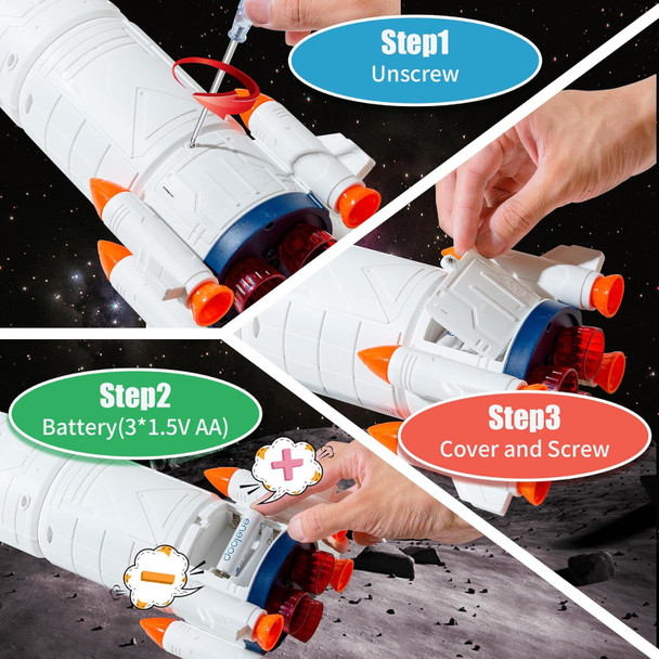 Concentration Focus Space Toys Rocket Rocket Ship Toys Astronaut Toy For Kids 3-5 Educational Toy For Boys & Girls Concentration Educational Concentration Learning