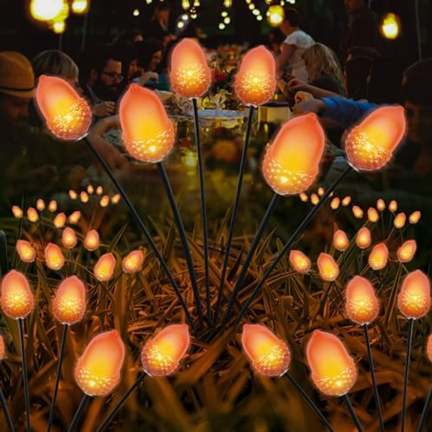Thanksgiving Decorations Outdoor Solar Garden Lights12Led Artificial Big 3D Acorn Thanksgiving Lights Fall Decor Solar Fall Lights For Home Autumn Harvest Fall Party Decor2Packs Orange