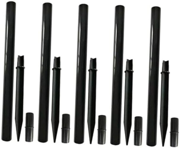 Yardenfun 1Set Landscape Light Spike Solar Light Parts Solar Compact Weatherproof Tube Accessories For Outdoor Pathway