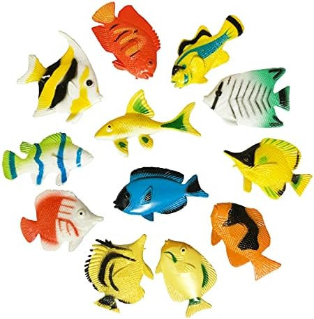 24Pcs Realistic Rubber Frog Lizard Insect Snake Dragonfly Ant Sea Creatures Tropical Fish Figure Model For Garden Toy Birthday