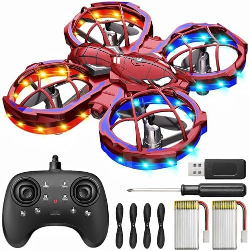 Mini Drones For Kids With Beginners Kids Drone With Throw To Go 3 Speeds Mode 360° Flips Auto Hovering Headless Mode Obstacle Avoidance Function Birthday s For 3-10 Year Old Boys Girls