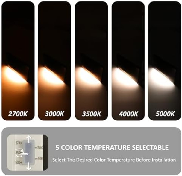 120V Stair Lights Indoor 3W 5Cct Dimmable Led Stairway Lights Indoor Outdoor For Stairs Steps Decks Ip65 Waterproof Etl Aluminum Bronze Pack Of 1 120V Stair Lights Indoor 3W 5Cct Dimmable Led Stairway Lights Indoor Outdoor For Stairs Steps Decks Ip65 Waterproof Etl Aluminum Bronze Pack Of 1