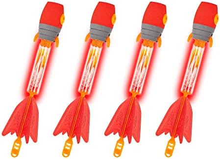 Zing Firetek Arrow Refill Pack 4X Light Up Whistling Arrows For Long Range Outdoor Play With Friends And Family For Ages 14 And Up