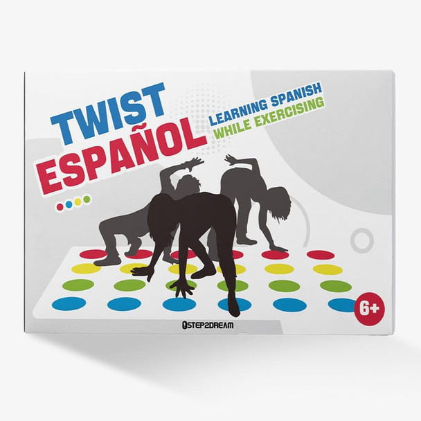 1Step2Dream Spanish Twister Sight Word Learning Game For Kids,Teens Family Board Game Preschool Learning Activities