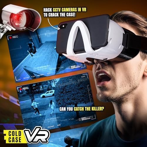 Abacus Brands Cold Case Vr - The Case Of The Fatal Follower - Immersive Vr Murder Mystery Party Game - 1 To 6 Players - For Ages 14 And Up