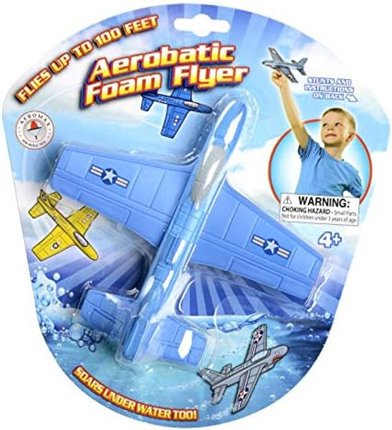 Aeromax Aerobatic Foam Flyer. Safe And Soft For Indoor & Outdoor Use. (2 Pk: 2 Blue) Aeromax Aerobatic Foam Flyer. Safe And Soft For Indoor & Outdoor Use. (2 Pk: 2 Blue)