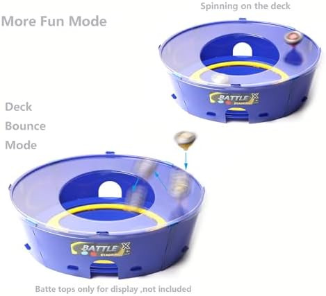 Aimoly Spinning X Stadium Battle Arena - 6-In-1 Gears System,16.2 Inch Large Size,Multi-Game Mode,Protective Cover Compatible With Beyblade X Spinning-Top Toys
