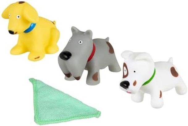 Alex: Dirty Dogs Bath - Bathtime Water Toys, 3 Dog Figures To Clean, Magic Dirt Spots Disappear In Warm Water, Kids-Toddlers-Babies Ages 6 Mo+