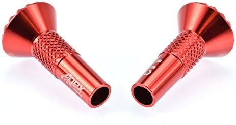 Apex Rc Products Red Aluminum Futaba/Spektrum Dx6 Dx6I Dx7S Dx8 Dx9 / Taranis X9Drc Transmitter Gimbal Stick Ends #1711