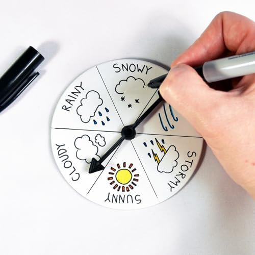 Apostrophe Games 12 Board Game Arrow Spinners, Family Games Accessories - Blank Diy Gaming Spinners, Create Your Own - Replacement Pieces