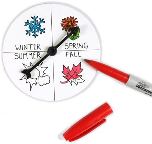 Apostrophe Games 12 Board Game Arrow Spinners, Family Games Accessories - Blank Diy Gaming Spinners, Create Your Own - Replacement Pieces