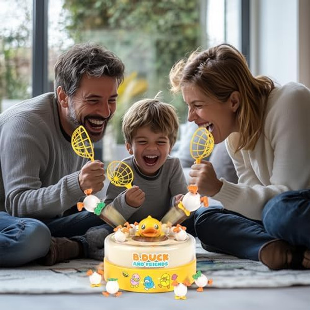 Blf Fun B.Duck Catch And Bounce Games Toys For Kids 3-5, B.Duck Board Games With 3 Nets For Kids 4-6, Birthday s For Toddler Boys Girls 3 4 5 6 Years Old