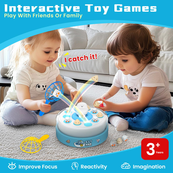 Bruinbang Dinosaur Pop Up Board Games, 4-In-1 Magnetic Fishing Games Set, Dinosaur Operation Game For Toddlers Ages 3+ Birthday