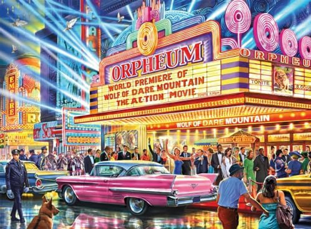 Buffalo Games - Night And Day - Steve Crisp - 1960'S Cinema - 1000 Piece Jigsaw Puzzle For Adults - Challenging Puzzle Perfect For Game Nights - Finished Size Is 26.75 X 19.75