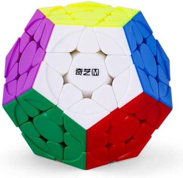 Bukefuno Qy Toys Megaminx Qiheng S2 M Magnetic 3X3 Cube Stickerless Magic Dodecahedron Qiheng V2 M Magnetic 3X3X3 Pentagonal Puzzle Cube Speed