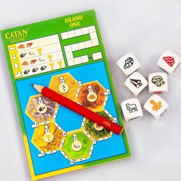 Catan Dice Game - Portable Fun For On-The-Go Adventures Strategy Game, Family Game For Kids And Adults, Ages 7+, 1-4 Players, 15-30 Minute Playtime, Made By Catan Studio