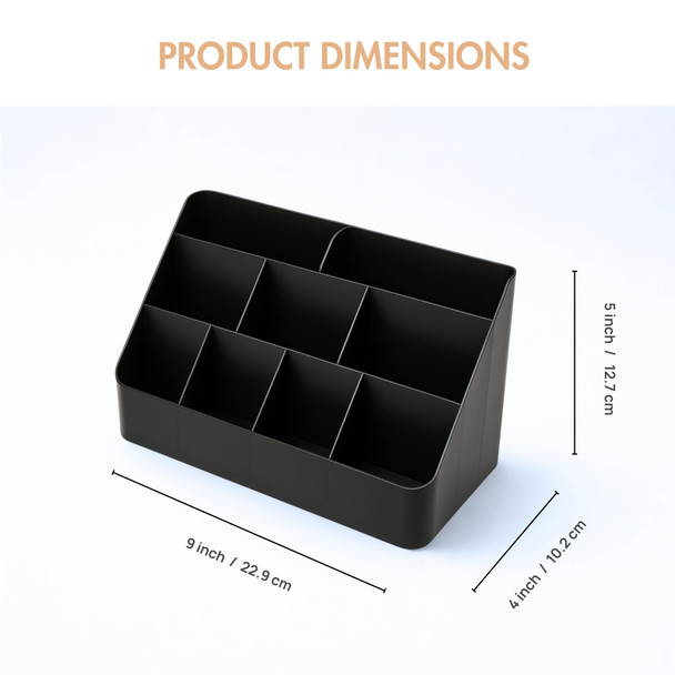 Crimitidex American-Style Board Game Card Rack 9-Compartment Plastic Deck Organizer For Board Games, Tcgs, And Rpgs (White)