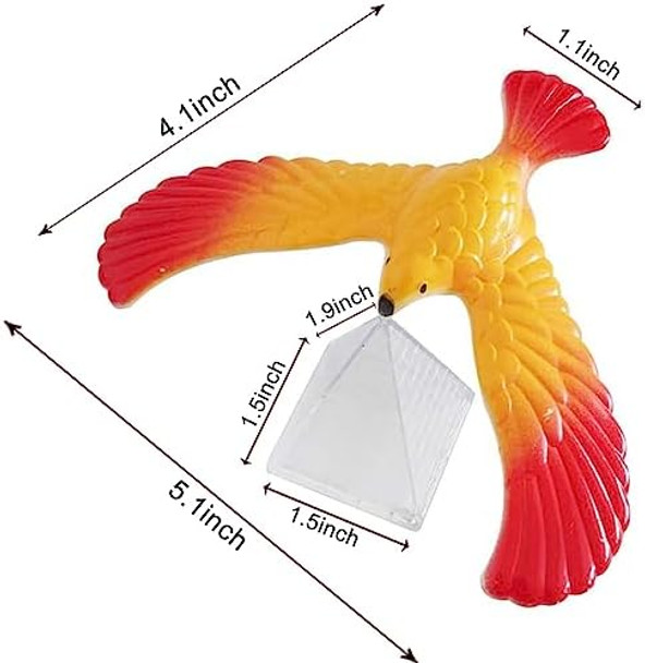 Ecuupas 4Pcs Balance Bird Gravity Bird With Pyramid Combination Physics Toy Physical Science Adults Office Desktop For Science Lovers Children And Teachers Of All Ages Ecuupas 4Pcs Balance Bird Gravity Bird With Pyramid Combination Physics Toy Physical Science Adults Office Desktop For Science Lovers Children And Teachers Of All Ages