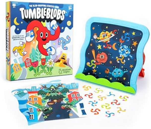 Educational Insights Tumbleblobs™ Blob-Dropping Strategy Game – Toddler Board Games For 1-2 Players, Preschool Color Matching, Memory & Counting Activities, Fine Motor Fun And s For Kids Ages 3+