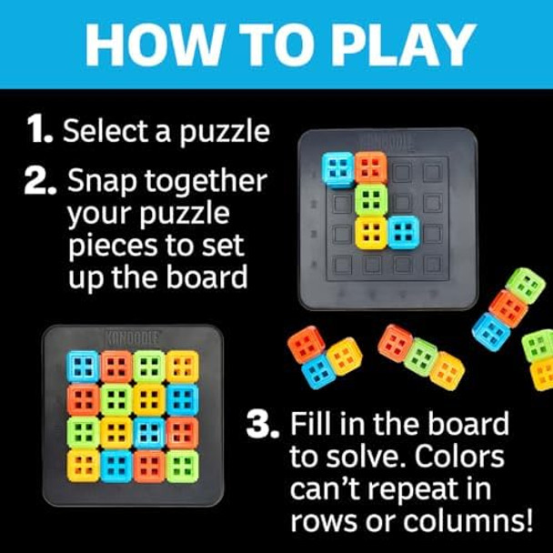 Educational Insights Kanoodle® Sudoqube™ - 3D Brain Teaser Puzzle, Pocket Sudoku Game, Color Puzzles & Handheld Board Games For Travel, s For Sudoku Lovers Including Kids, Teens & Adults Ages 7+ Educational Insights Kanoodle® Sudoqube™ - 3D Brain Teaser Puzzle, Pocket Sudoku Game, Color Puzzles & Handheld Board Games For Travel, s For Sudoku Lovers Including Kids, Teens & Adults Ages 7+