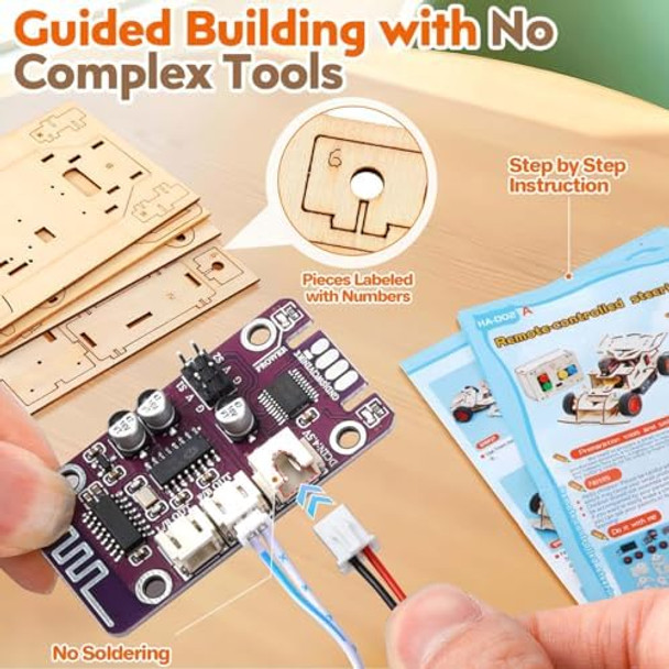 Edujoy Stem Science Kits For Kids Age 8-12 - Building Remote Control Model Car Kits, 8 9 10 Year Old Teen Boys s - 3D Wooden Puzzles Toys For Ages 8-13 - Diy Stem Crafts Educational Toys Edujoy Stem Science Kits For Kids Age 8-12 - Building Remote Control Model Car Kits, 8 9 10 Year Old Teen Boys s - 3D Wooden Puzzles Toys For Ages 8-13 - Diy Stem Crafts Educational Toys