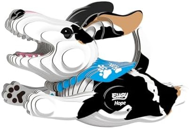 Eugy Dog Hope 3D Puzzle - 43 Piece Eco-Friendly Educational Toy Puzzle For Boys, Girls & Kids Ages 6+