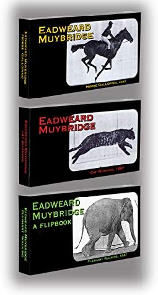 Fliptomania Muybridge Early Photography Flipbook 3-Pack: Horse, Cat, Elephant