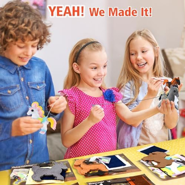 Flying Childhood Horse Sewing Kit For Kids Adults, Make 5 Diy Projects With Plush Stuffed Horse, Birthday s Toys For Girls Boys Ages 8 9 10 11 12, Learn To Sew Kids Crafts Flying Childhood Horse Sewing Kit For Kids Adults, Make 5 Diy Projects With Plush Stuffed Horse, Birthday s Toys For Girls Boys Ages 8 9 10 11 12, Learn To Sew Kids Crafts