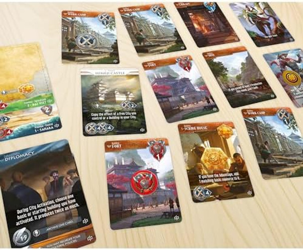 Funforge Monumental Duel - Trade - Civilization Deck-Building Board Game, Strategy Game, Combine Or Standalone, Ages 10+, 2 Players, 60-90 Min