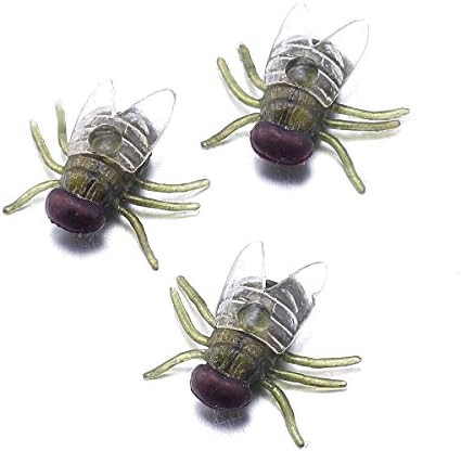 Funlavie Plastic Flies Halloween Fly For Gag s/Party Favors/Prank Kit -100 Pcs Green