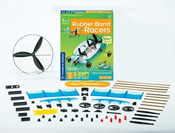 Geek & Co. Science Thames & Kosmos Rubber Band Racers Kit Science Kit Includes Color Education Manual Science Toy For Kids 8+,Green Geek & Co. Science Thames & Kosmos Rubber Band Racers Kit Science Kit Includes Color Education Manual Science Toy For Kids 8+,Green