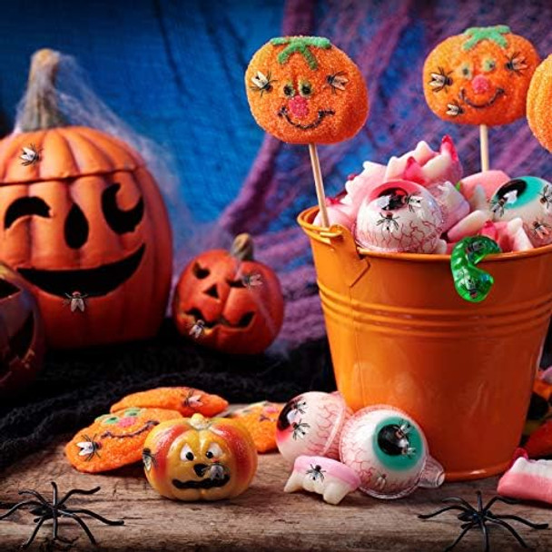 Gejoy Gejoy 60 Pcs Plastic Flies Mini Realistic Fake Fly Bugs Bulk Halloween Prank Pranks Trick Joke Bugs Simulated Insect For Joke Tricking Funny Halloween Party Supplies Course Teaching Prop