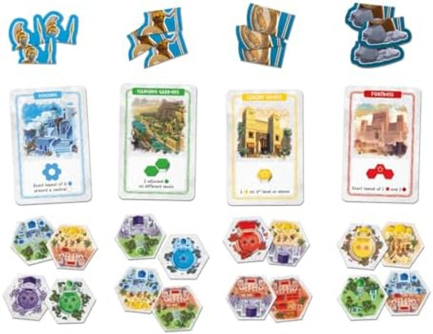 Gigamic Akropolis: Athena Expansion For Mensa Select Strategy Game For Teens And Adult Ages 8+ 2 To 4 Players 25 Minutes
