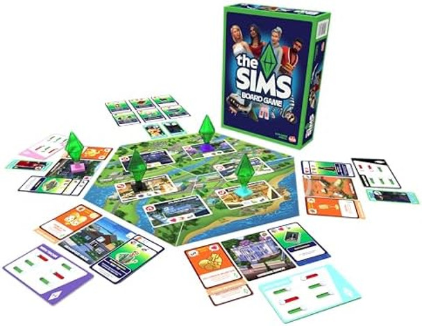 Goliath The Sims Board Game Family Strategy Game Craft Your Story, Collect Matching Simbols 2-5 Players, Ages 12+
