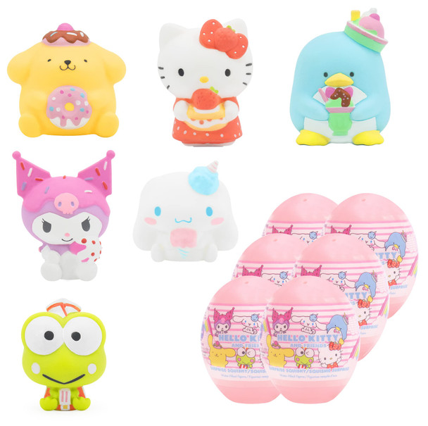 Hamee Sanrio Hello Kitty And Friends Cute Water Filled Surprise Capsule Squishy Toy [Series 2] [Birthday Bag, Party Favor, Basket Filler, Stress Relief Toy] – 1 Pc. (Mystery – Blind Capsule)