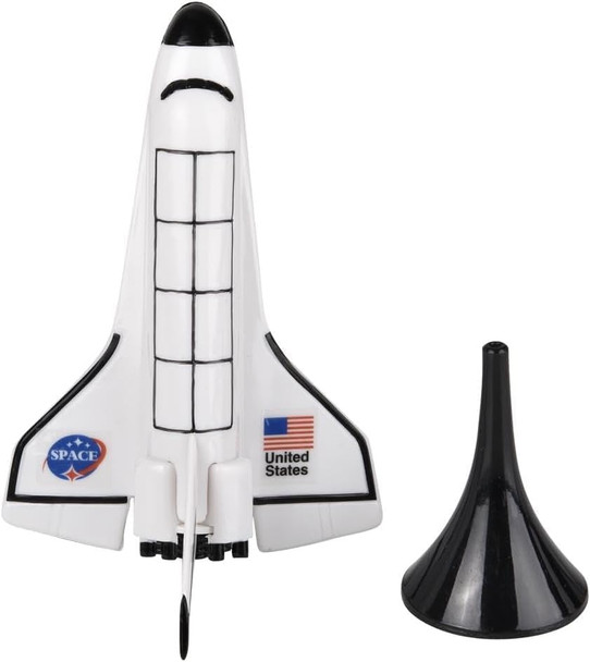 Happy Deals Balancing Space Shuttle 5.5 Inch Stand Included - Individually Carded Toy For Ages 8 +