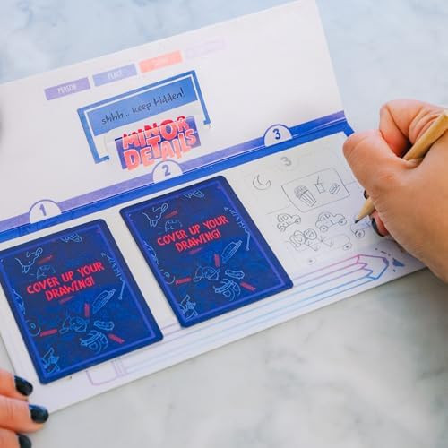 Hasbro Gaming Minor Details Board Game A Party Game For People Who Can’T Draw (Much) Ages 13+ 3-6 Players 20 Mins. Fun Drawing Games For Adults And Teens