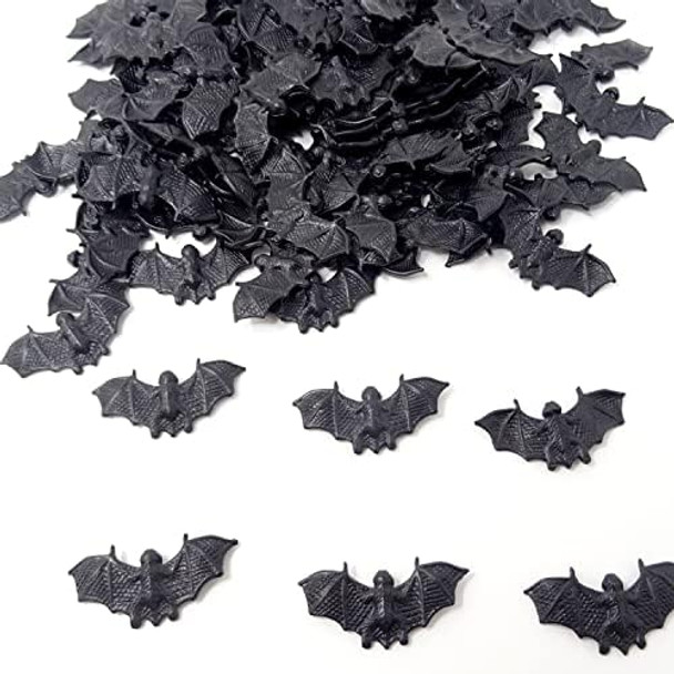Honbay Honbay 120Pcs Realistic Plastic Fake Bats Spooky Bats Party Favor Decorations For Hallowmas Prank Props And Home Decor