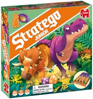 Jumbo, Stratego - Junior Dinos, Fun Junior Stratego Version, Strategy Board Game, 2 Players, Ages 4 Year Plus