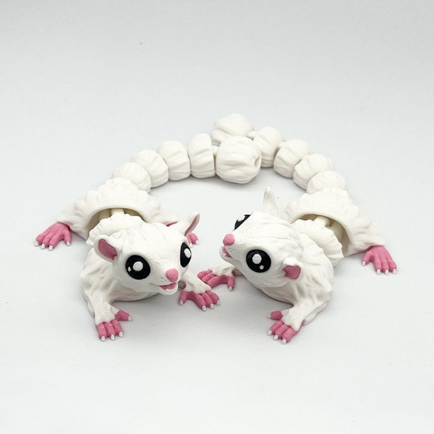 Junpubicman 3D Printed Snow Leopard Articulated Animal - 21 Cm Stress Relief Animal Desktop Decoration (Flying Squirrel) Junpubicman 3D Printed Snow Leopard Articulated Animal - 21 Cm Stress Relief Animal Desktop Decoration (Flying Squirrel)